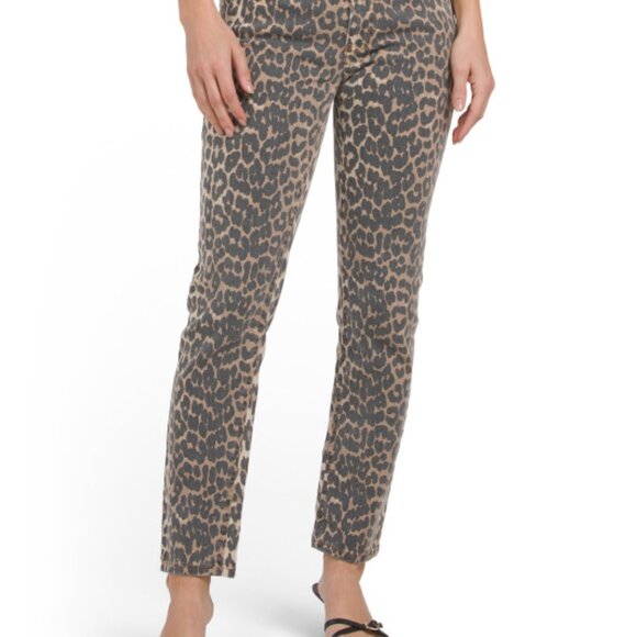 NEW OAT NEW YORK Animal Print Straight Leg Jeans for women 258  2M7 - Picture 6 of 6